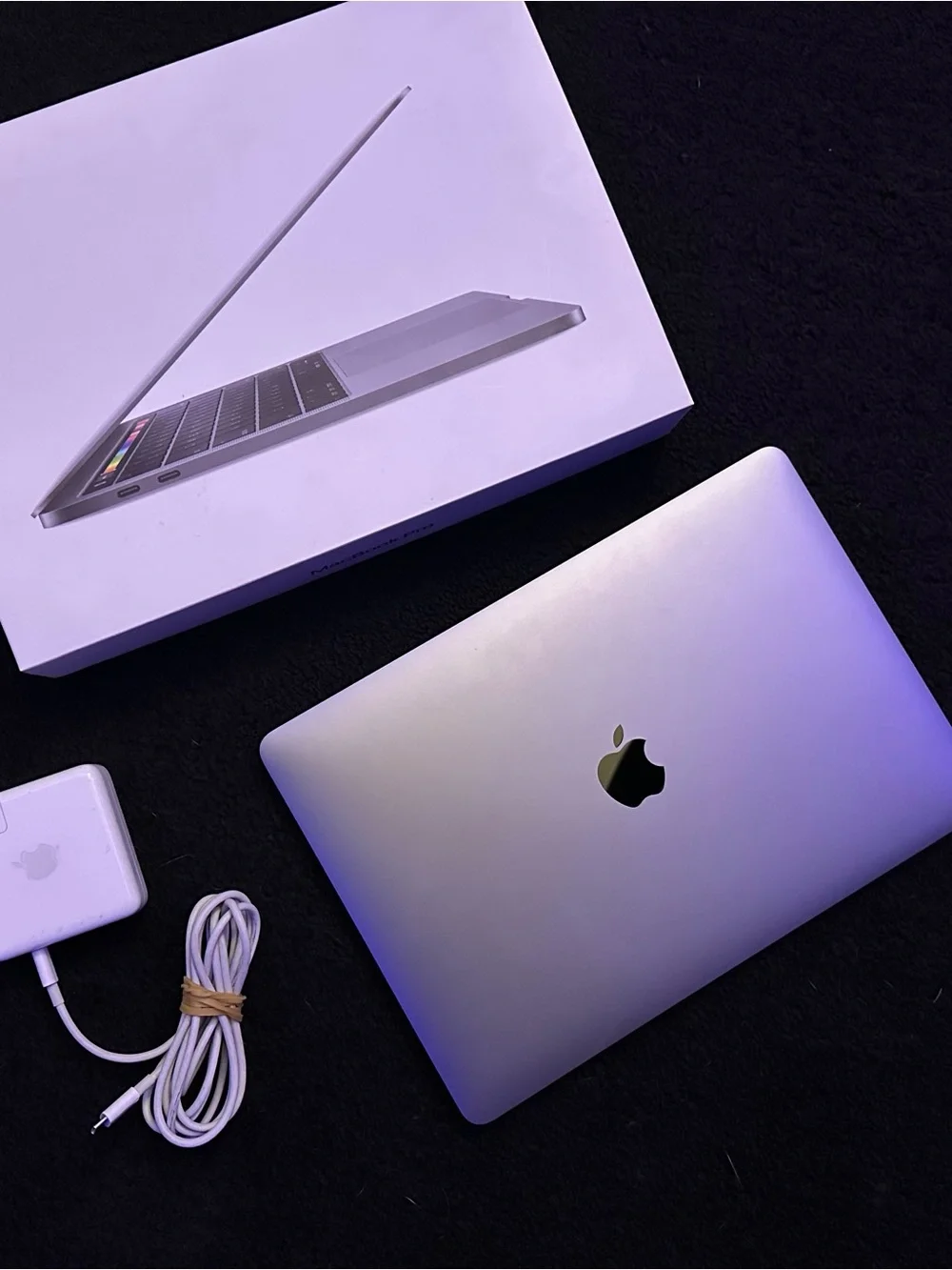 Apple Silver MacBook Pro with Touch Bar Slim Profile